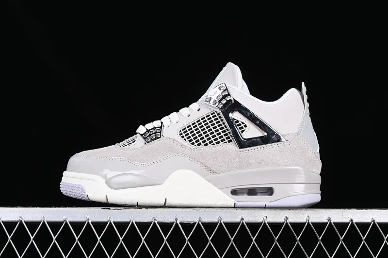 All categories Air Jordan Jordan series basketball shoes Air Jordan 4 Air Jordan 4 Retro "Frozen Moments" AJ4 Joe 4 electroplated silver AQ9129-001